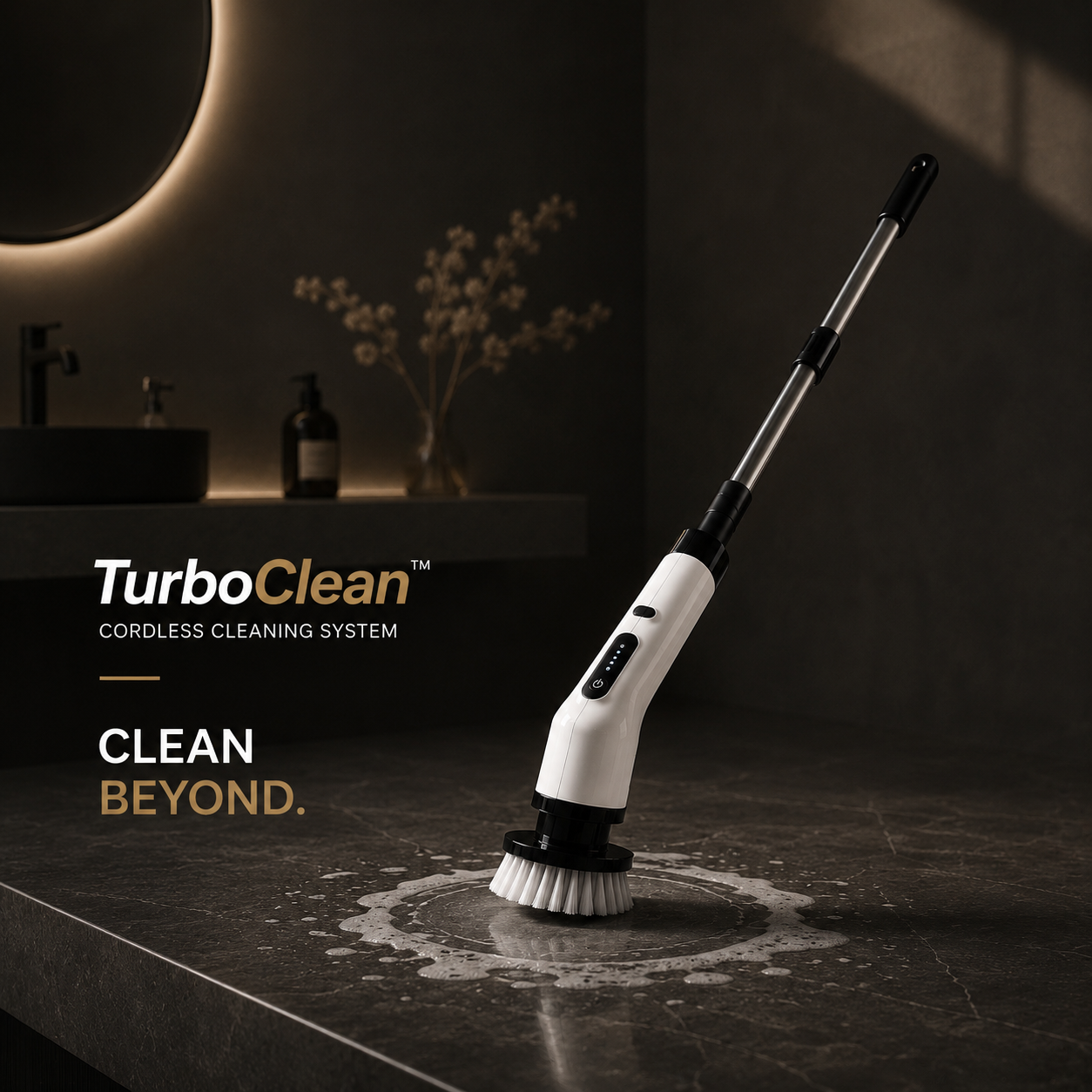 TurboClean™ Cordless Power Scrubber | 8 Brush Heads
